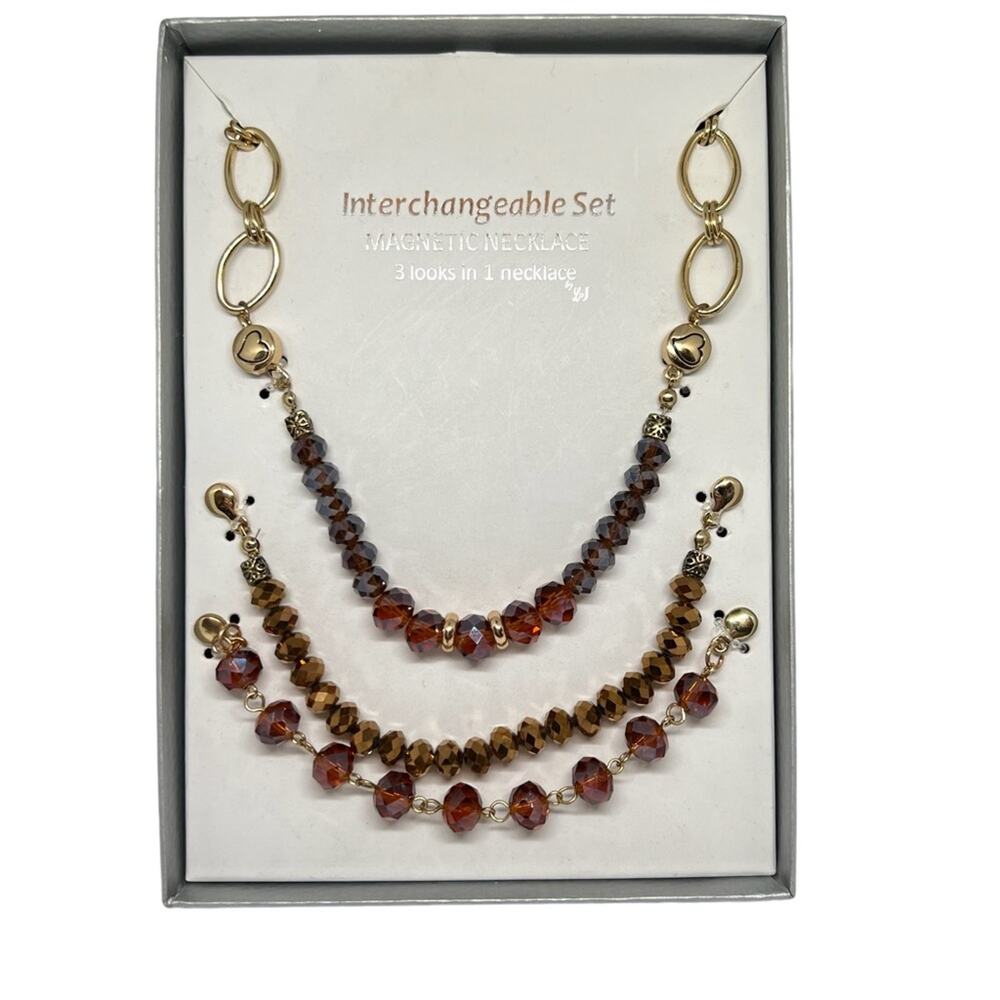 3 in 1 interchangeable necklace set LJ Sears